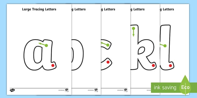 Big Letters To Trace Print